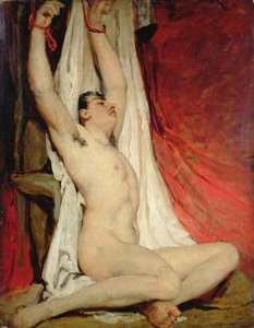 Férfi akt, kinyújtott karokkal alkotó: William Etty