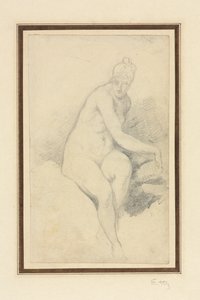 Ülő akt alkotó: William Etty