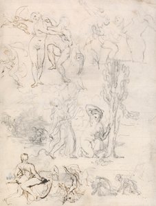 Vázlatok lapja alkotó: William Etty