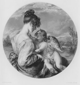 A veszélyes játszótárs, a Vernon Gallery képéről (metszet) alkotó: William Etty