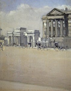 Hyde Park Corner, 1892 körül (olaj, vászon) alkotó: William Evelyn Osbourne