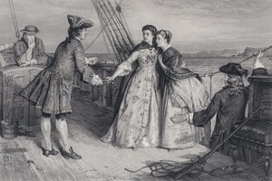 Illusztráció A kalózhoz, Sir Walter Scott (metszet)