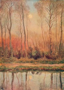 „Egy Surrey-csatorna, este”, 1893 alkotó: William Eyre Walker