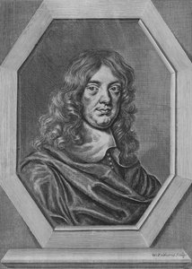 Abraham Cowley, angol költő (metszet)