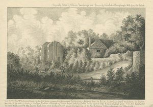Lichfield katedrális közel – "Dr. Falconer" háza: toll- és tusrajz, 1800 alkotó: William Fernyhough