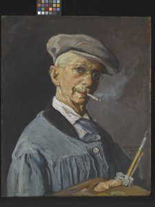 A festő ember (olaj, vászon)
