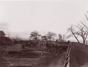 Dutch Gap közelében, Virginia államban. Fort Brady, kb. 1865.