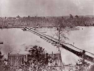 Ponton Bridge, Broadway Landing, Appomattox folyó, 1861-65.