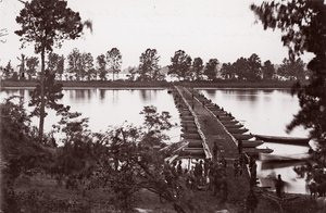 Pontonhíd a James folyón, kb. 1864.