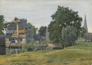 Houghton malom, St Ives közelében, Huntingdonshire, 1889