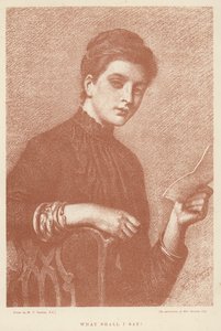 mit mondjak? (litho) alkotó: William Frederick (after) Yeames