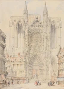 A roueni katedrális homlokzata alkotó: William Frome Smallwood