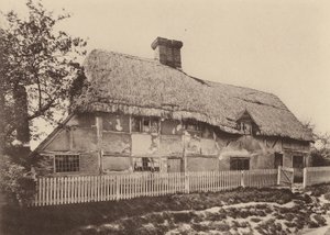 Burwashban, Sussexben (fekete-fehér fotó) alkotó: William Galsworthy Davie