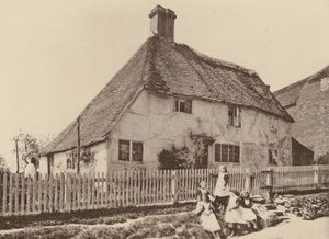 Burwashban, Sussexben (fekete-fehér fotó) alkotó: William Galsworthy Davie