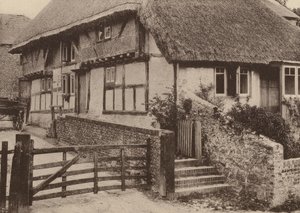 Farmház, Bury, West Sussex (fekete-fehér fotó) alkotó: William Galsworthy Davie