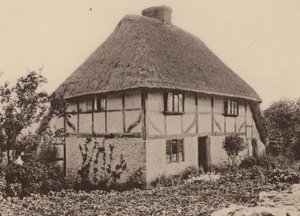Rose Cottage, Pulborough, West Sussex (fekete-fehér fénykép) alkotó: William Galsworthy Davie