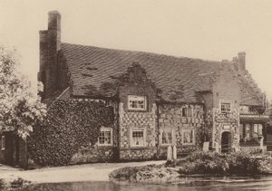 A postahivatal, Wickhambreaux, Kent (fekete-fehér fotó) alkotó: William Galsworthy Davie