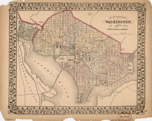 Washington város terve - az Amerikai Egyesült Államok fővárosa alkotó: William Gamble