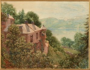 John Ruskin a brantwoodi toronyházban (akvarell)