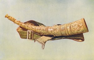 Hangszerek: Oliphant (színes litográfia)