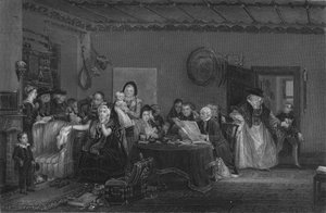A végrendelet olvasása, 1820.