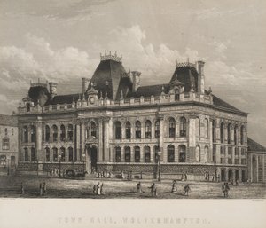 Városháza, Wolverhampton, 1871 körül