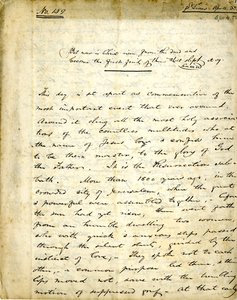 William Greenleaf Eliot 159. sz. Prédikációjának kézirata, 1838. április 15 alkotó: William Greenleaf Eliot