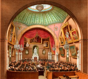 Tanácsterem, Guildhall, London City, 1886.