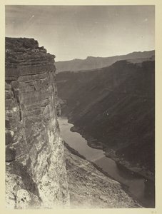 Grand Cañon, Colorado River, Paria Creek közelében, Keletre nézve, 1872.