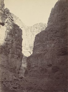 Mészkőfalak, Kanab Wash, Colorado River, 1872.