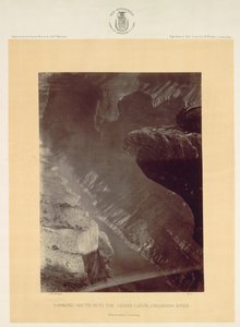 Délre nézve a Grand Canyonba, Colorado folyó, Sheavwitz, 1872.