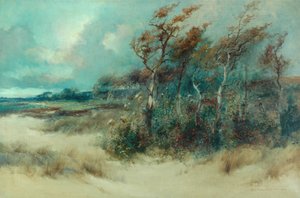 Fák egy Sandy Lane-ben, Heysham, 1916