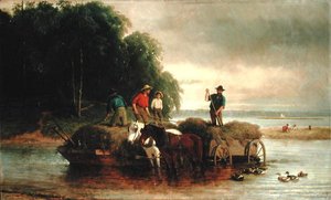 Gathering Sedge, Shrewsbury River, New Jersey alkotó: William Hahn