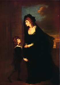 Mrs. Siddons és fia Izabella tragédiájában, 1784