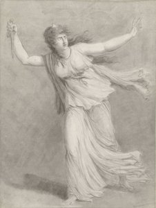 Sarah Siddons színésznő Euphrázia szerepében alkotó: William Hamilton