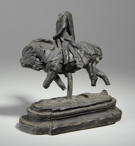 Maquette I. Edward lovas szobrához, 1893 körül (gyurma) alkotó: William Hamo Thornycroft