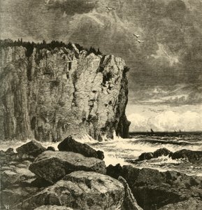 „Cliff near Beaver Bay”, 1872.
