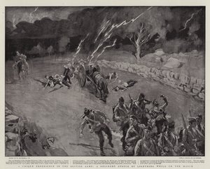Egyedülálló élmény a brit hadseregben, egy ezredben, amelyet Lighting csapott le a menet közben alkotó: William Hatherell