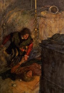 Rómeó és Júlia, V. felvonás 4. jelenet (akvarell papíron) alkotó: William Hatherell