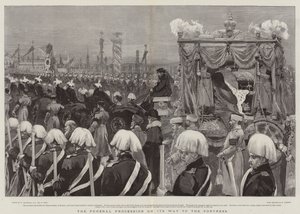 A temetési menet az erőd felé tart alkotó: William Hatherell