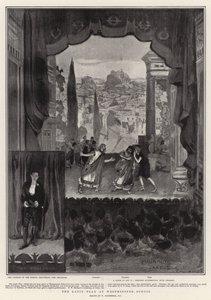 A latin színdarab a Westminster iskolában alkotó: William Hatherell