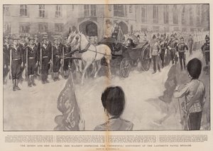 A királynő és tengerészei, Őfelsége a Ladysmith haditengerészeti dandár hatalmas kontingensét ellenőrzi