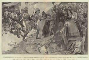 A pekingi követség ostroma, a segélyoszlop vezetőjének érkezése
