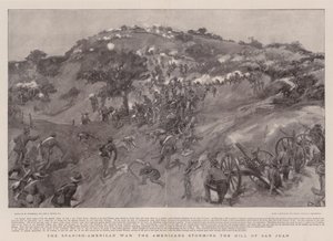 A spanyol-amerikai háború az amerikaiak megrohamozzák a San Juan-hegyet