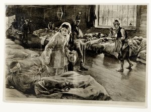 „Az ötven évvel ezelőtti film hősnője: Florence Nightingale kisasszony a Scutari kórházban”, pub. A Grafikában, 1904. november 19
