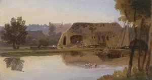 A Kenneten, Reading, 1807 (olaj, kártya)