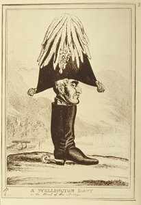 A Wellington csizma, avagy a hadsereg feje, 1827 alkotó: William Heath