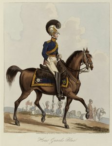 Horse Guards Blue, Uniform study of Royal Regiment of Horse Guards, 1820 (színes akvatinta) alkotó: William Heath