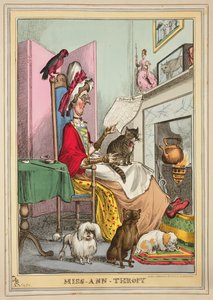 Miss-Ann-Thropy, kiadó: Thomas McLean, London (színes rézkarc) alkotó: William Heath