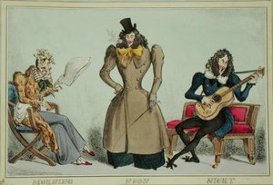 Reggel, dél és éjszaka, kiadó: Thomas McLean alkotó: William Heath